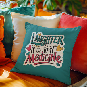 Almofada Rir É O Melhor Travesseiro decorativo De Medicina