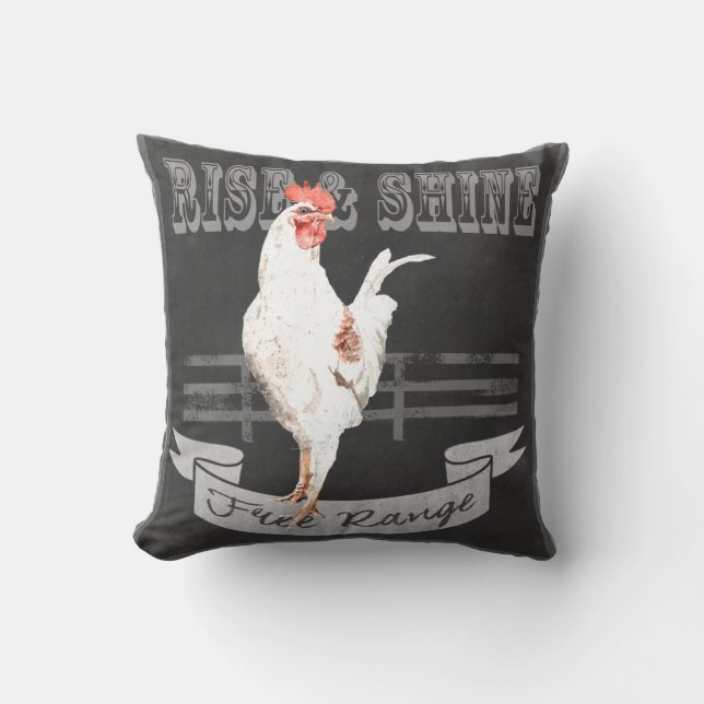 Almofada Rise & Shine Rooster (Frente)