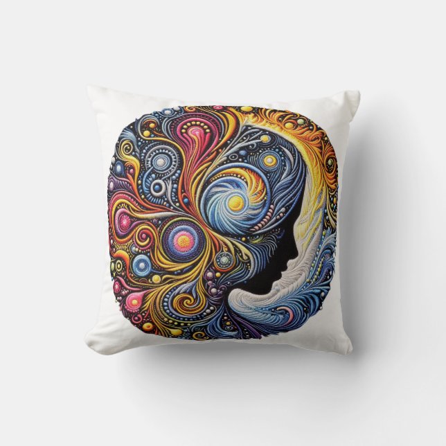 Almofada Ritmos bordados: Uma Sinfonia de arte popular (Frente)