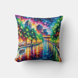 Almofada "Riverboat Twilight Tour: San Antonio Riverwalk"