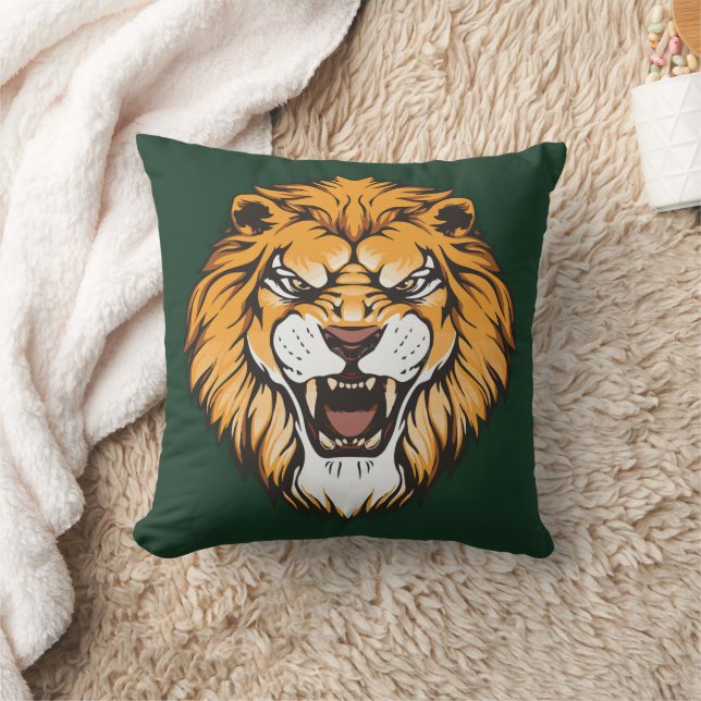 Almofada Roaring Lion Face Decorative Pillow (Cobertor)