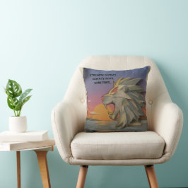 Almofada Roaring Lion Sunrise Papercut Throw Pillow