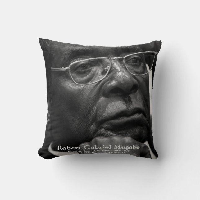 Almofada Robert G. Mugabe, Presidente do Zimbabué (Frente)