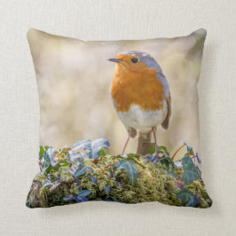 Almofada Robin Cushion com duas belas fotografias