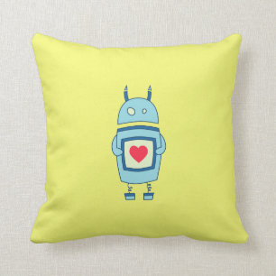 Almofada Robô Bright Cute Clumsy Com Coração