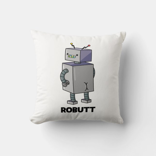 Almofada Robutt Funny Robot Pun (Frente)
