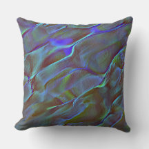 Rocha virtual em tom de cetim azul queimado e verd