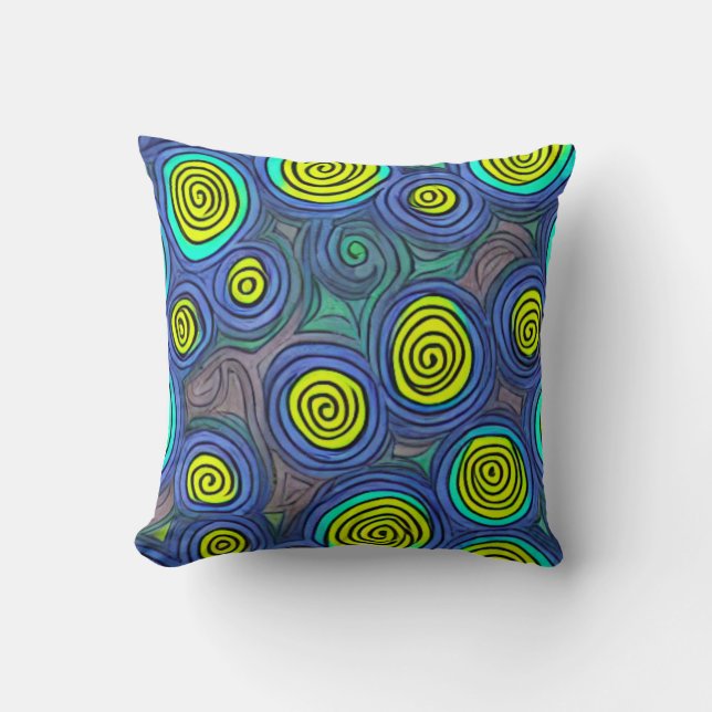 Almofada Rochedos de Arte do Rabo (Frente)