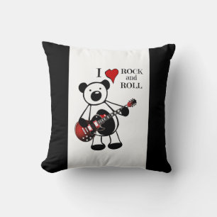 Almofada Rock and Roll Baby Rocker Kids Guitar Urso de Tedd