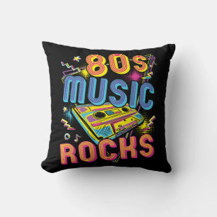 Almofada Rock dos anos 80 Rock 1980 Rock
