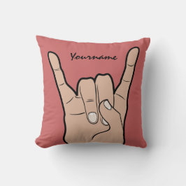 Almofada ROCK ON travesseiro decorativo personalizado