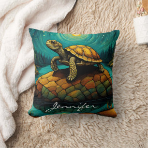 Almofada Rock River Nature Turtle
