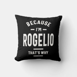 Almofada Rogelio Personalizado Nome Aniversário