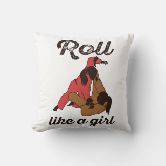 Almofada Roll como uma garota Jiu Jitsu