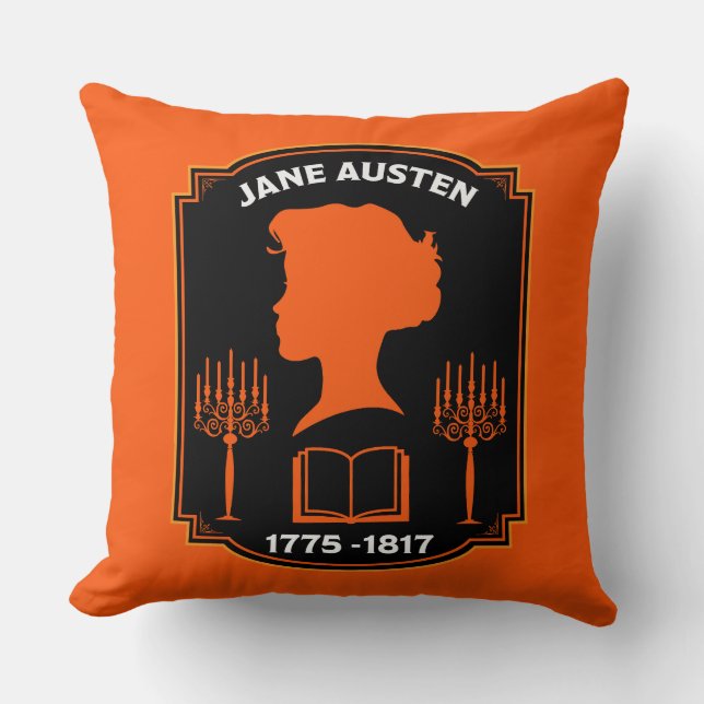 Almofada Romancista inglesa Jane Austen (Frente)