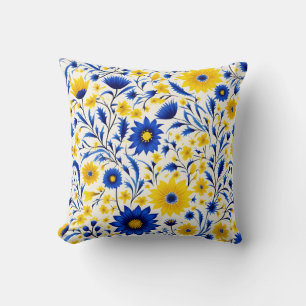 Almofada Romanichel Cornflower Blue e Amarelo