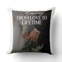  Romantic Anniversary Gift Cushion - Elegant Coupl