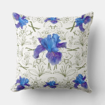 Romantic flowers in English cottage garden