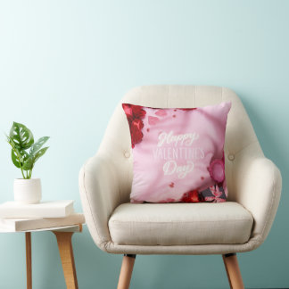 Almofada Romantic "Happy Valentine's Day" Rose 