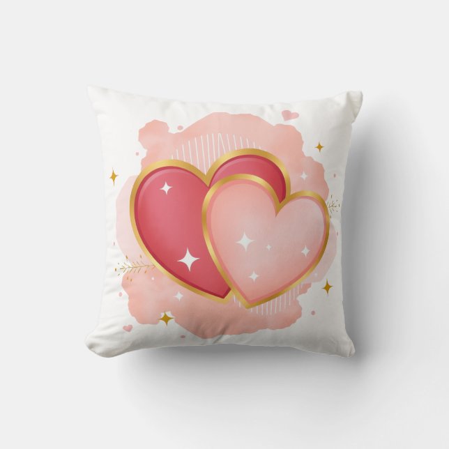 Almofada Romantic Heart Pillow design (Frente)