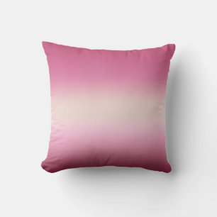 Almofada Romântica Cor de Rosa e Bonito Sombreado de Creme 