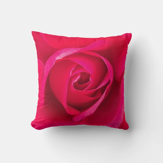 Almofada Romântico Rosa Vermelho Rosa v2 (Frente)