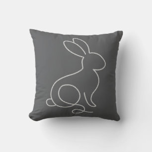 Almofada Rope Bunny Rabbit Design Moderno Minimalista