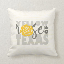Almofada Rosa Amarela do Texas