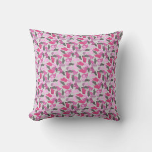 Almofada Rosa animal da camuflagem da silhueta