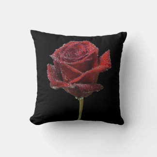 Almofada Rosa Beijada pela Chuva
