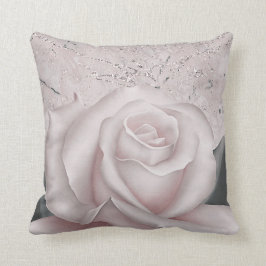 Almofada Rosa Branca Rosada Glam Moderno Mármore Shabby Chi
