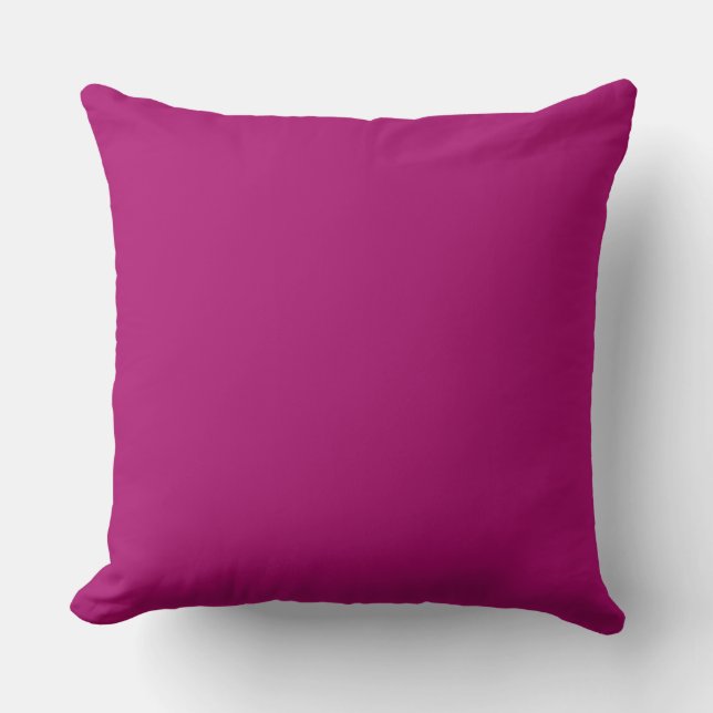 Almofada Rosa Choque, Roxo, Sólido, Simples, Moderno (Frente)