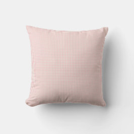 Almofada Rosa claro e Xadrez de Gingham Branco, Cozy