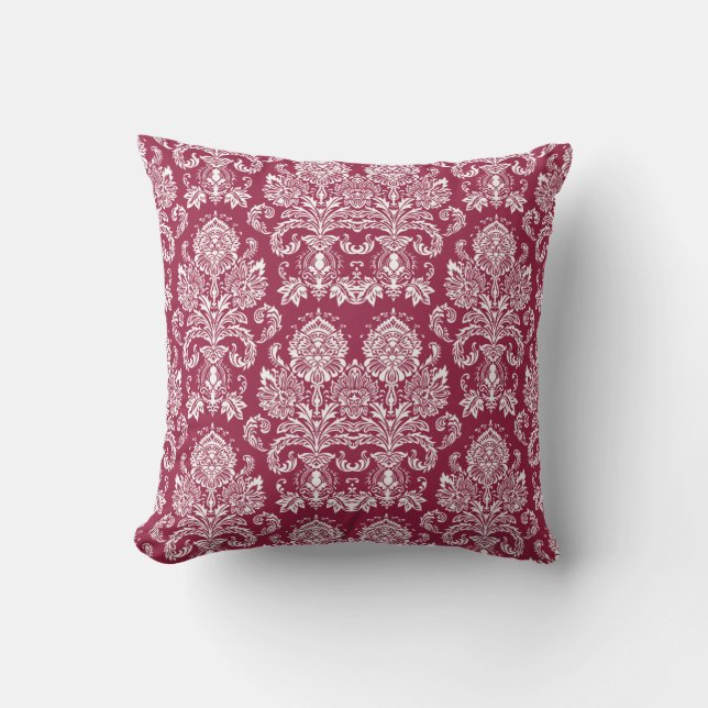 Almofada Rosa Damasko Vitoriano (Frente)