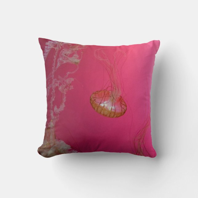 Almofada Rosa das medusa (Frente)