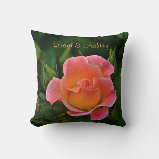 Almofada Rosa de Casamento Pink de Peachy (Frente)