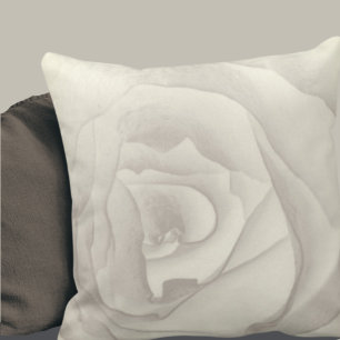 Almofada Rosa de Macro Artístico Creme & Taupe