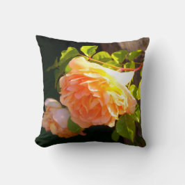 Almofada Rosa de pêssego clássico Elegante floral