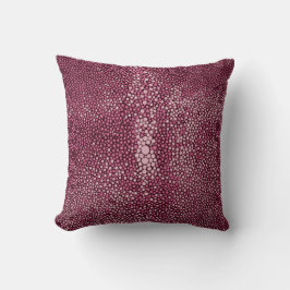 Almofada Rosa e Borgonha Shagreen