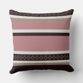 Almofada Rosa e tiras de madeira