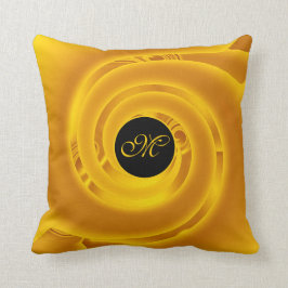 Almofada Rosa Floral Dourada Neon Moderno de luxo