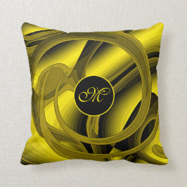 Almofada Rosa Floral Dourado de Luxury Moderno