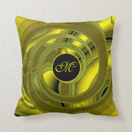 Almofada Rosa Floral Dourado de Luxury Moderno