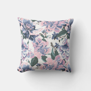 Almofada Rosa Floral Pattern Elegante Design