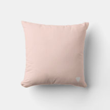 Rosa Pastel de Coral Macio Cor Sólida Com Coração