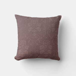 Almofada Rosa Poeira Bege Embossado Floral Vintage Chic