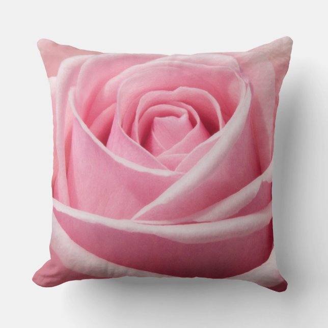 Almofada Rosa Rosa Rosa Maciça (Frente)