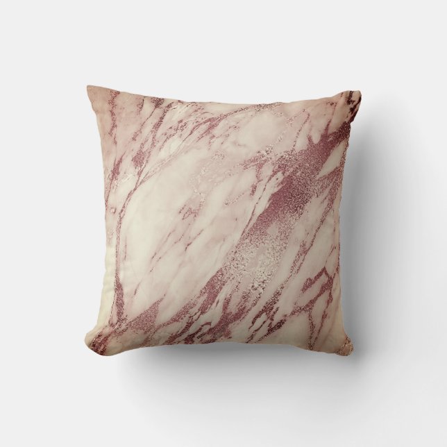 Almofada Rosa Rosa Rosa Rosa Cor-de-rosa Pó Grelha-Grelha (Frente)