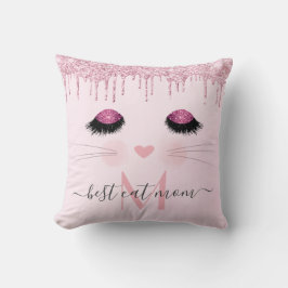 Almofada Rosa rosa rosa-rosa, ouro-reluzente, melhor mãe do