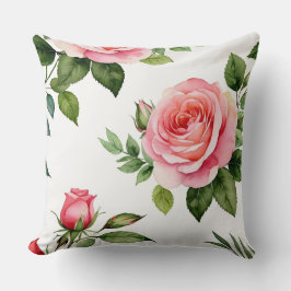 Almofada Rosa Rosa Rosa Rosa Rosa e Rosebud